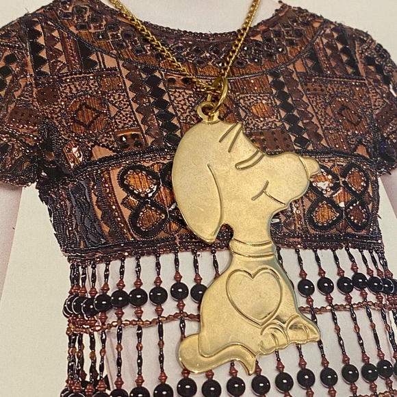 Vintage Gold Snoopy Necklace - Picture 2 of 4